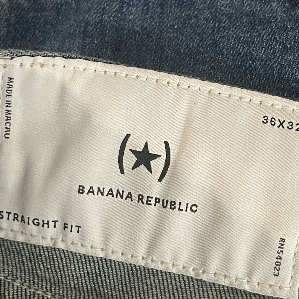 Banana Republic Straight Fit Jeans 36/32 - Picture 6 of 7